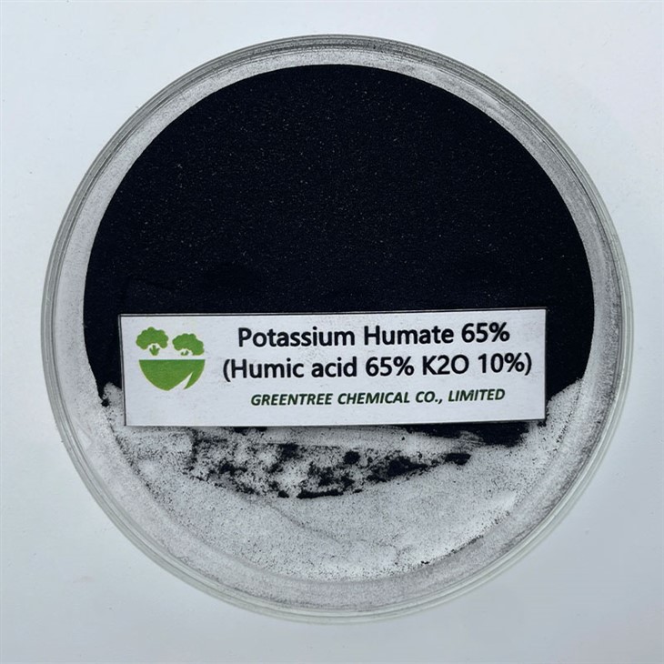 CAS NO. 68514-28-3 Fertilizer Super Potassium Humate Acid 65% For Agriculture
